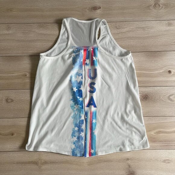 LUCKY IN LOVE X Bethanie Mattek Sands Court Worn Olympic Tank Top Size Medium - Picture 1 of 7